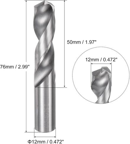 #Uus 12mm C2/K20 التنغستن مستقيم مزامير حلزوني المزامير in Saudi Arabia
