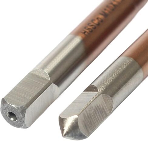 Cobalt Screw Thread Tap Drill Bits M35 Pointed Flute M2-M12 Machine Taps Right Hand 5Pcs(M2.5x0.45) in Saudi Arabia