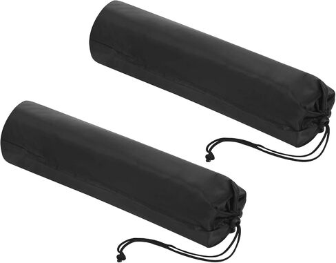 18x4 Inch Ultra Mini Tripod Monopod Case Bag, 2 Pack Nylon Foldable Tripod Carrying Case Storage Bag with Shoulder Strap for Outdoor Travel Camping, Black in Saudi Arabia