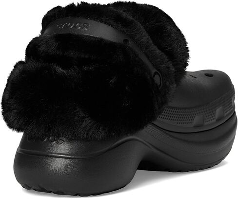 Crocs Women's Bae Lined Clogs, Fuzzy Platform Slippers in Saudi Arabia