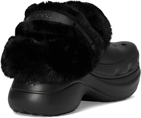 Crocs Women's Bae Lined Clogs, Fuzzy Platform Slippers in Saudi Arabia