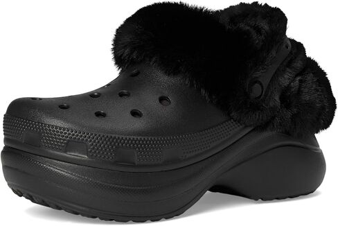 Crocs Women's Bae Lined Clogs, Fuzzy Platform Slippers in Saudi Arabia