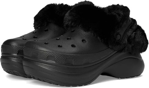 Crocs Women's Bae Lined Clogs, Fuzzy Platform Slippers in Saudi Arabia