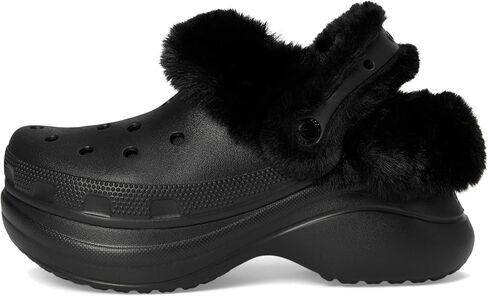 Crocs Women's Bae Lined Clogs, Fuzzy Platform Slippers in Saudi Arabia