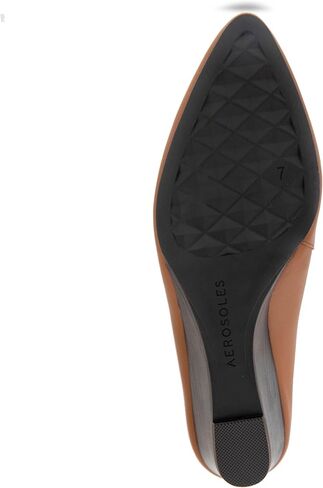 Aerosoles Women's Camia Mule, Tan Leather with Stack Heel, 8M in Saudi Arabia