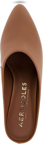 Aerosoles Women's Camia Mule, Tan Leather with Stack Heel, 8M in Saudi Arabia