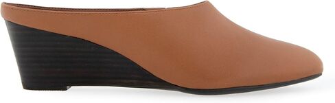 Aerosoles Women's Camia Mule, Tan Leather with Stack Heel, 8M in Saudi Arabia