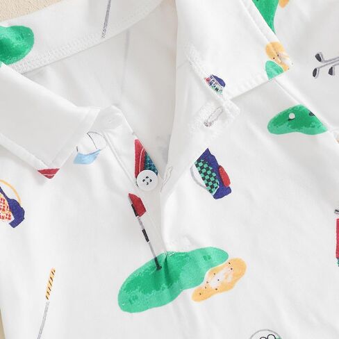 Bhmawsrt Baby Boy Golf Golf Outfit Shortsleeve قطعة بولو من قطعة واحدة in Kuwait
