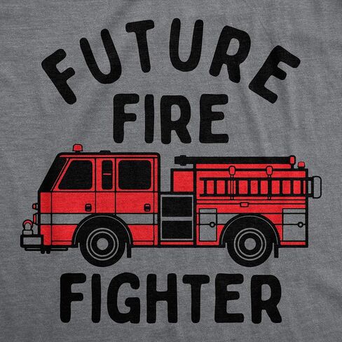 Crazy Dog T-Shirts Future Fire Fighter Baby Bodysuit Funny Sarcastic Fire Truck Graphic Novelty Jumper for Infants in Saudi Arabia