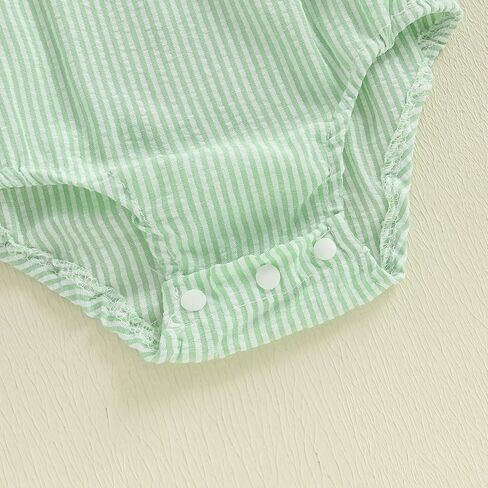 GOOCHEER Newborn Baby Boy Summer Outfit Octopus/Turtle Smocked Bubble Romper Striped Overall Sleeveless Bodysuit Clothes in Saudi Arabia