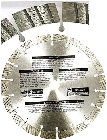 9" Premium Turbo-Segmented 15mm Diamond Saw Blade fits Stihl TSA 230 Battery Powered Cut-Off Saw Power Cutter in Saudi Arabia