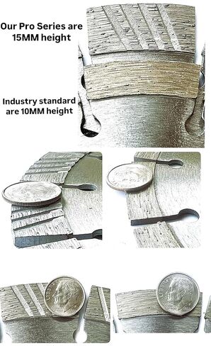 9" Premium Turbo-Segmented 15mm Diamond Saw Blade fits Stihl TSA 230 Battery Powered Cut-Off Saw Power Cutter in Saudi Arabia
