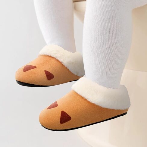 شبشب FEETCITY للأطفال الصغار للفتيات والأولاد الصغار سهل الارتداء أحذية منزلية للأطفال أحذية حافي القدمين خفيفة الوزن ودافئة للمشي في الأماكن المغلقة in Kuwait