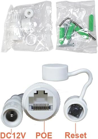 كاميرا أمنية Sinis Pir ، 6 ميجابكسل Poe Hidden Camera داخليًا ، WIFI Dual-Band 2.4/5G ، الكشف عن الإنسان والحركة للمراقبة المنزلية ، الرؤية الليلية الأشعة تحت الحمراء ، ميكروفون واحد ، سحابة ومحلية ، تطبيق Tuya in Kuwait