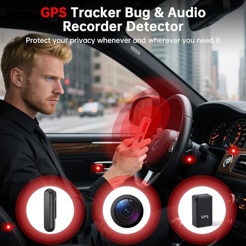 كاشفات الكاميرات المخفية ، والتحكم في الحساسية 5 مستويات ، 2025 كاشف كاشف الكاميرات وكاشف GPS ، ماسح ضوئي للفنادق ، السفر ، السيارة ، المكتب ، الحمام （الأزرق） in Saudi Arabia