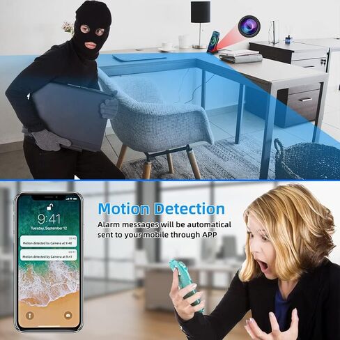 LIZVIE 1080P Hidden Camera Phone Charger, Wireless Charging Dock Spy Cam with Motion Detection, Night Vision, APP Remote Control, for Home and Office Security. in Kuwait