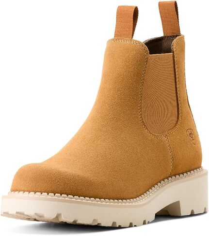 ARIAT Women's Fatbaby Chelsea Western Boot ، من جلد الغزال القمح ، 8.5 in Kuwait