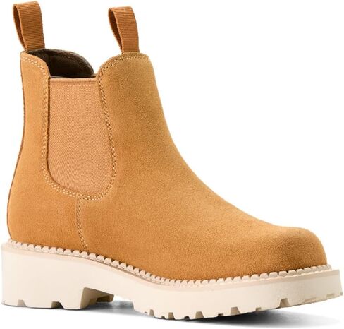 ARIAT Women's Fatbaby Chelsea Western Boot ، من جلد الغزال القمح ، 8.5 in Kuwait
