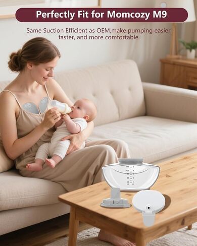 4pc تم ترقية جزء استبدال مضخة الثدي M9 ، بما في ذلك 2pcs صمام Duckbill و 2pcs double-layed layed for momcozy flowed mobile flow | ترقية M9 ، صمام ، الحجاب الحاجز ، 4pc رمادي in Kuwait