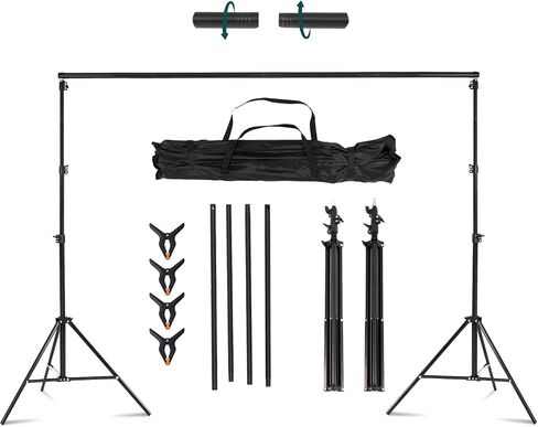 Kate Photo Backdrop Stand 10 × 8.5 قدمًا قابلة للتعديل للخلفية للتصوير الفوتوغرافي (داخلي/خارجي) وزخارف الحفلات in Saudi Arabia