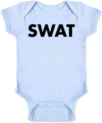 Pop Threads SWAT Team Police Classic Cosplay Staff Infant Baby Boy Girl Bodysuit in Saudi Arabia