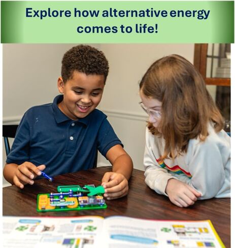 Snap Circuits Snaptricity، مجموعة استكشاف الإلكترونيات (بناء الجذع)، للأطفال بعمر 8 سنوات فما فوق in Kuwait