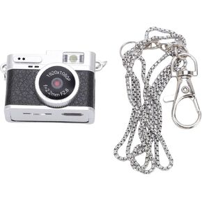 Small Retro Keychain Camera, 32GB 1080P 2MP 0.96in Color Screen Type C Connection Snap Photos Camera 4 Filters OTG LED Flash for Phone for Travel Photography (Black) in Kuwait