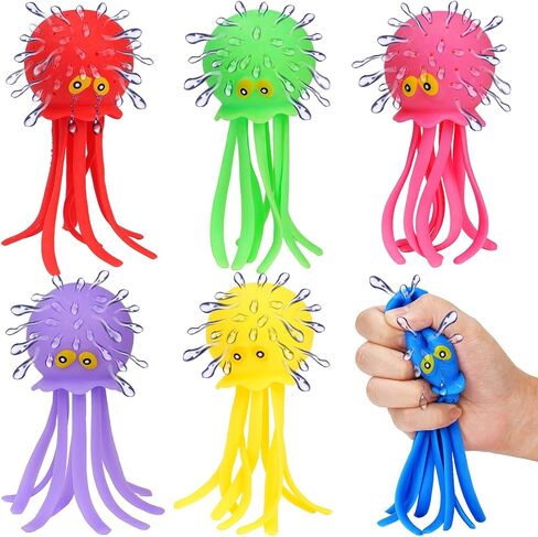 4 PCS أخطبوط كرات المياه ، لعبة حمام ، وتخفيف الإجهاد الحسي العائم حوض استحمام حوض استحمام قابلة لإعادة الاستخدام ماء قنبلة ، وعيد الفصح ، و goodie أكياس مواد حشو للأطفال للأطفال الصغار in Saudi Arabia