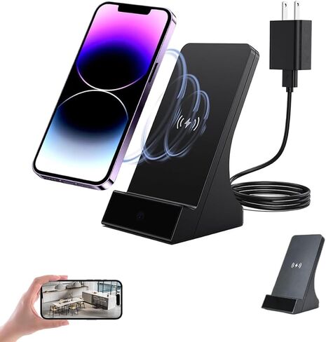 LIZVIE Hidden Camera Phone Charger with110° Wide Angle, Night Vision, Motion Detection, WiFi/APP Remote Control, Supports 64GB Memory Card, Spy Camera for Home Indoor Security. in Saudi Arabia