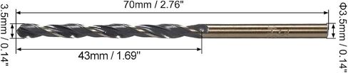 #Uus 10pack Straight Shank Twist Drill Bits 3.5mm HSS مع عرقلة 3.5 مم in Saudi Arabia
