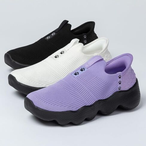 Women's Paw Ultra Comfort Slide-in Deep Traction Walking Shoes Slip On Sneakers Lightweight Footwear in Saudi Arabia