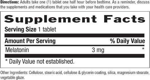 Country Life Melatonin Fast Dissolve Tablets, 3mg, 90-Count, Promotes Optimal Sleep, Rapid Release Delivery System, Lower Dose Sleep Promoter, Non-GMO, Gluten-Free in Kuwait