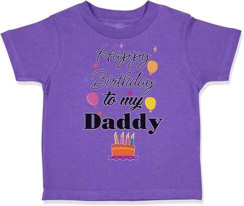 Toddler T-Shirt عيد ميلاد سعيد لأبي أبي أبي نمط ب فتى وفتاة الملابس in Kuwait