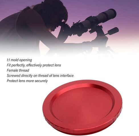 Astronomical Telescope Accessories M42x0.75 Lens Cap Dust Cover Eyepiece Teleconverter Metal Threaded for Primary Mirror or Camera Socket (M42*0.75) in Saudi Arabia