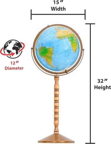 ريبلوغل تريجر عتيق، نموذج العالم للكرة، راحة مرتفعة، قطر 30.48 سم in Kuwait