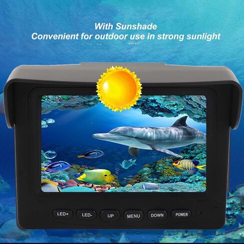 Underwater Camera Visual Fishing 4.3 Inch LCD Display 165 Degree Wide Angle Digital Camera for Sea Fishing Boat Fishing Underwater Detection Seabed Exploration in Saudi Arabia