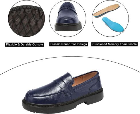 BEAUSEEN Women's Penny Loafers Slip On Comfortable & Lightweight Driving Moccasins Casual Office Work Flats Cute Business Dress Shoes in Saudi Arabia