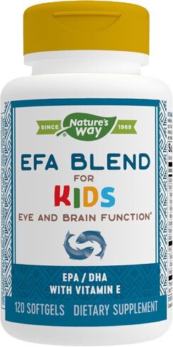 Nature's Way EFA Blend for Kids with vitamin E, Supports Eye and Brain Function*, 120 Softgels in Saudi Arabia