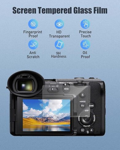 واقي شاشة من 3 عبوات لـ Sony ILME-FX2-9H صلابة الزجاج المقسّر للكاميرا الرقمية لـ Sony ILME-FX2 ، ودخل ، وخالي من الفقاعات ، وضوح HD in Saudi Arabia