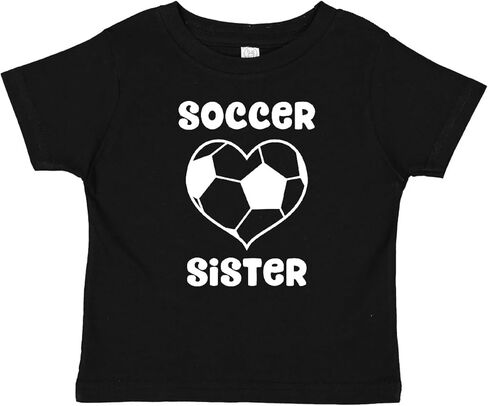 inktastic Heart Soccer Sister Baby T-Shirt in Saudi Arabia