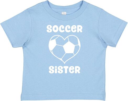inktastic Heart Soccer Sister Baby T-Shirt in Saudi Arabia