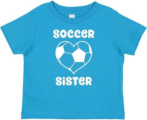 inktastic Heart Soccer Sister Baby T-Shirt in Saudi Arabia