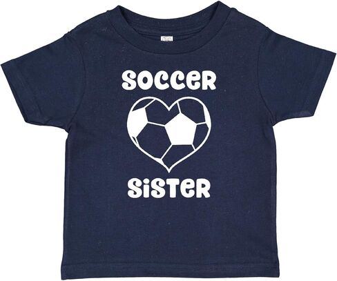 inktastic Heart Soccer Sister Baby T-Shirt in Saudi Arabia