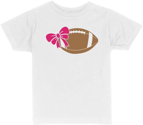Bow Football Toddler Kids T-Shirt in Saudi Arabia