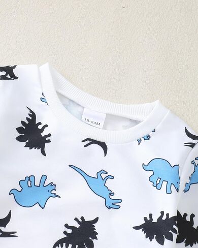 Renotemy Infant Baby Boy Clothes winter Toddler Denim Outfits Pullover Sweatshirt Jeans Pants Little Boys Clothing in Saudi Arabia