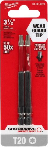 Milwaukee Shockwave 3-1/2 "T20 تأثير التأثير (48-32-4678) in Saudi Arabia