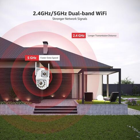 BOAVISION 2PACK DUAL LENSAGE LINKAGE CAMERA Outdoor ، Wireless PTZ Dual Screen Camer in Kuwait