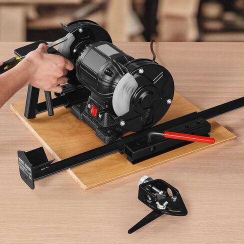 نظام شحذات Vevor Multi-Grind ، Fari-Grind Pro Sharpening Jig Lit for 6 "و 8" مطاحن المقعد-مع منصة ، وذراع الدعم الطويلة ، و gouge jouge ، للألواح ، الحطاب ، مكاوي الطائرة in Kuwait