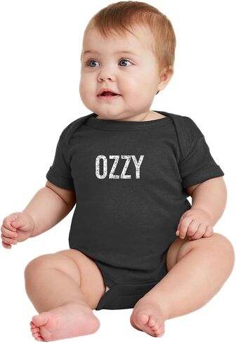 Wild Bobby RIP Ozzy Distressed Name Pop Culture Baby Creeper Boys Girls Infant Bodysuit in Saudi Arabia