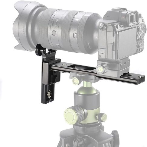 18cm Telephoto Lens Support Quick Release Plate, Long-Focus Holder Bracket Stand for Tripod Ball Head DSLR Camera Compatible with A-RCA Y-ajia Tripod in Saudi Arabia